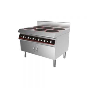 J-Nox LT-B300VI-B105 Freestanding 6-Burner Induction