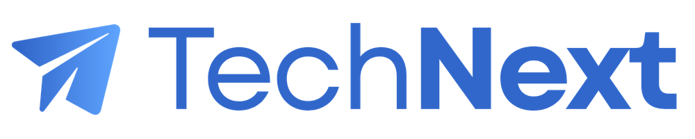Wide horizontal logo, blue