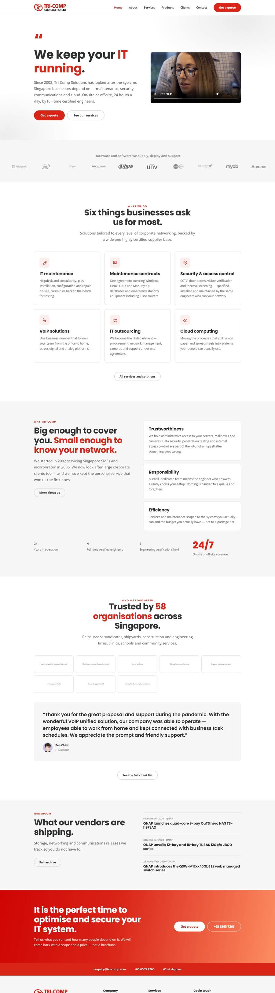 Tri-Comp Solutions: the full page